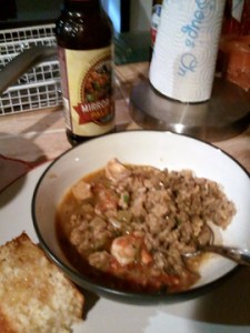 gumbo and dirty rice